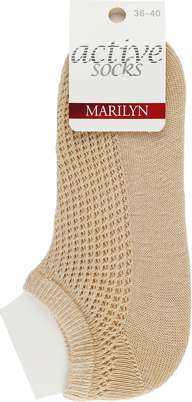 MARILYN, Active Socks, skarpetki damskie, Beige, rozm. 36-40, 1 para