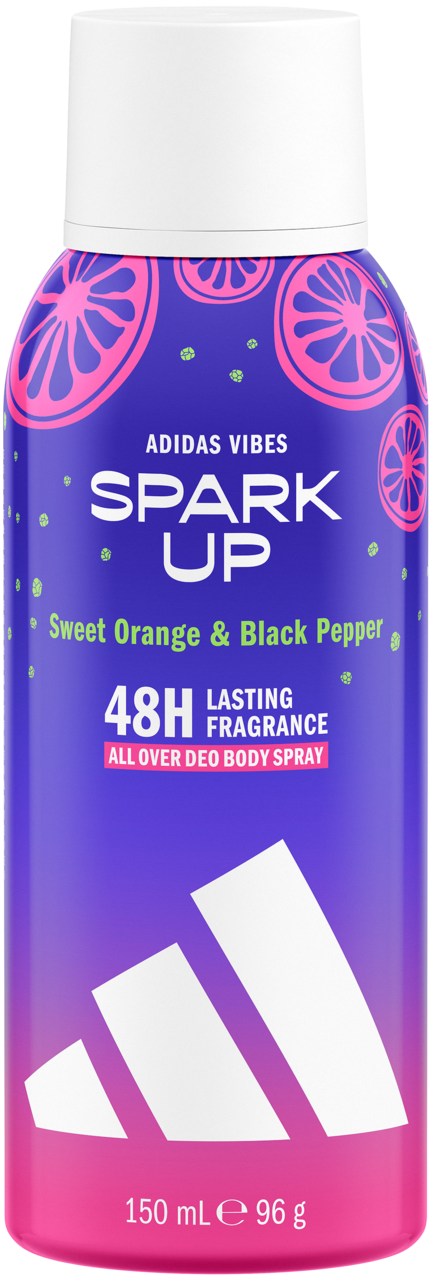 ADIDAS, Vibes Spark Up, dezodorant w sprayu, 48h, 150 ml