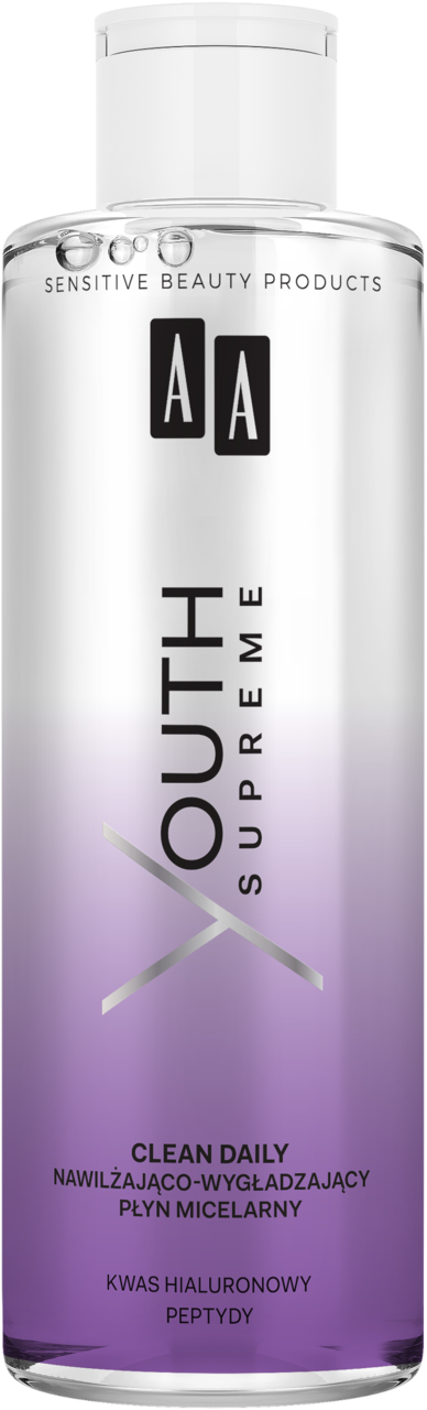 AA, Youth Supreme Clean Daily, płyn micelarny, nawilżająco-wygładzający, 200 ml