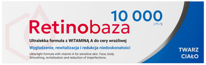 RETINOBAZA, 10000 j.m./g, krem do twarzy i ciała, z Witaminą A do cery wrażliwej, 30 g