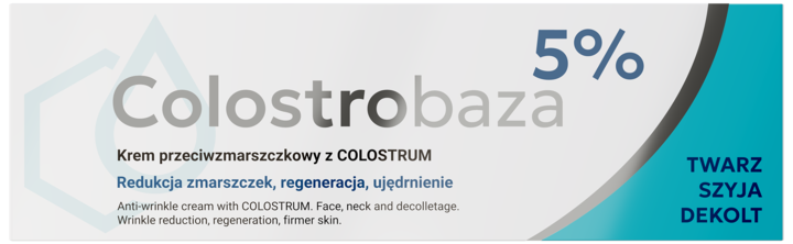 COLOSTROBAZA, 5%, krem do twarzy, przeciwzmarszczkowy z Colostrum, 30 g