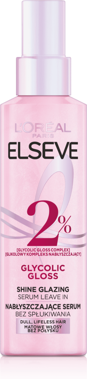 L'Oréal Paris Elseve, Glycolic Gloss , serum do włosów, nabłyszczające ...