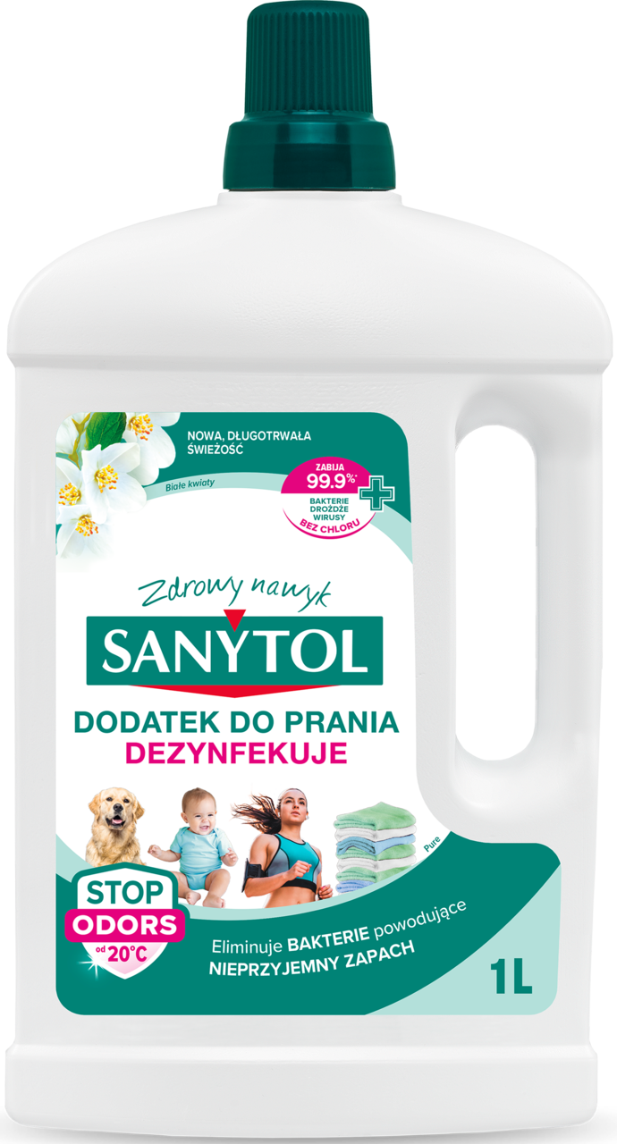 SANYTOL, płyn-dodatek do prania, dezynfekujący, 1 l
