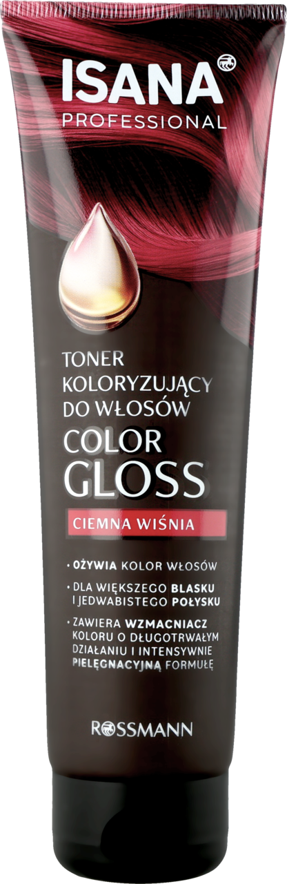 ISANA PROFESSIONAL, Color Gloss, toner do włosów, koloryzujący, Ciemna Wiśnia, 150 ml