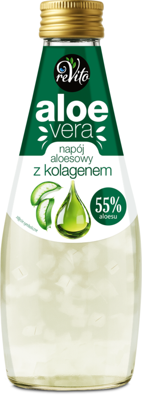 REVITO, Aloe Vera, napój aloesowy z kolagenem, 290 ml