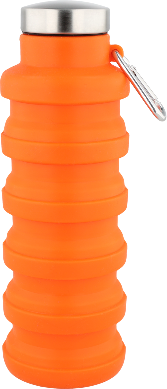 ELOY, butelka na wodę, składana, Pomarańczowa, poj. 500ml, 1 szt.