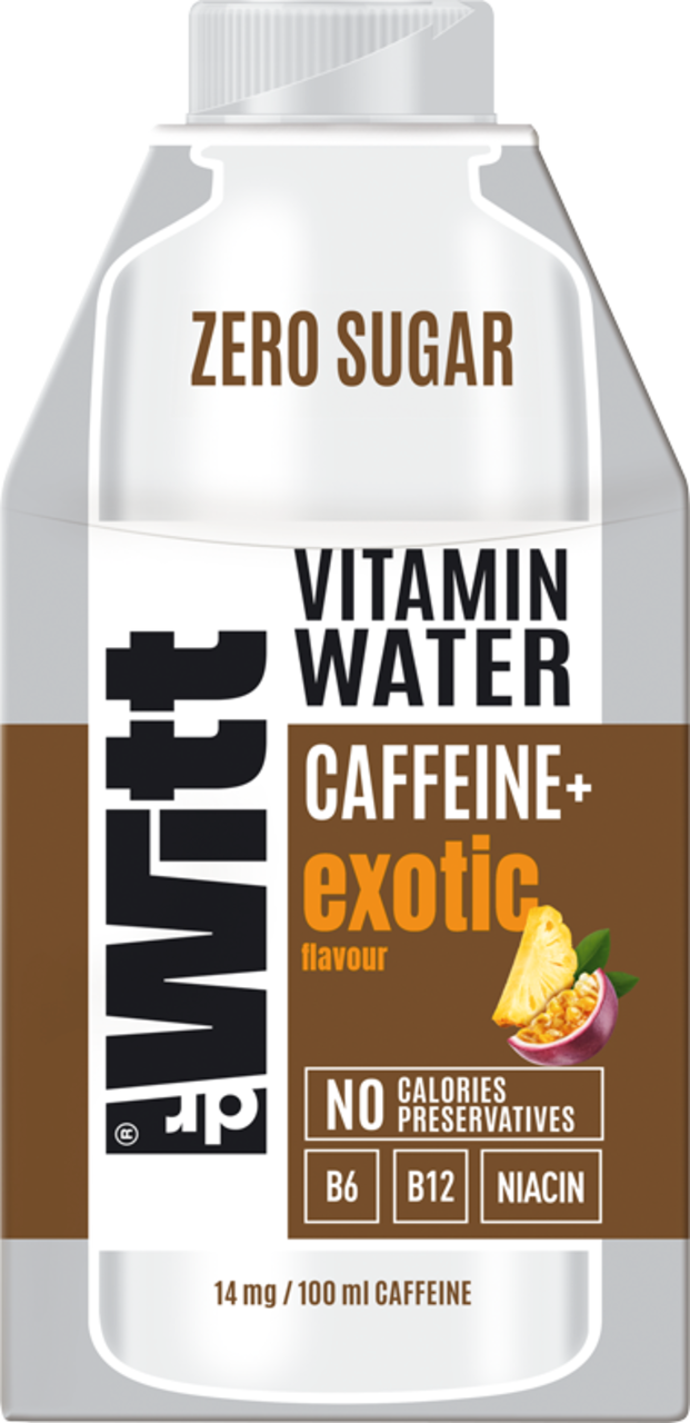 DR WITT, napój kofeinowy o smaku owoców egzotycznych, z dodatkiem witamin i ekstraktu guarany, 500 ml