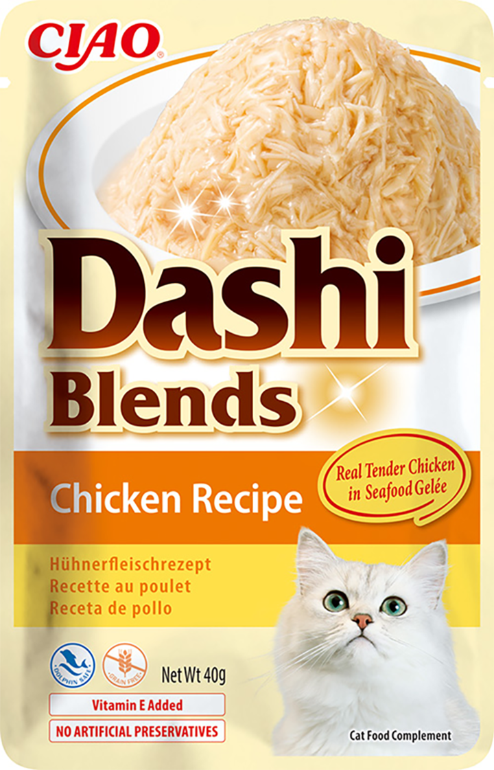 INABA CIAO, Dashi Blends, karma uzupełniająca dla kotów, Kurczak, 40 g