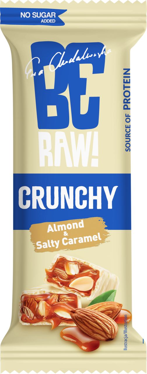BERAW! EWA CHODAKOWSKA, Crunchy, baton Migdał i Słony Karmel, 30 g