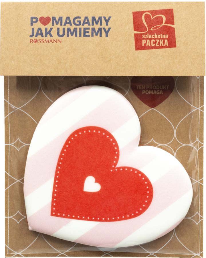 IGA SARZYŃSKA WZRUSZA TORUŃ, piernikowe serce, różne wzory, 40 g