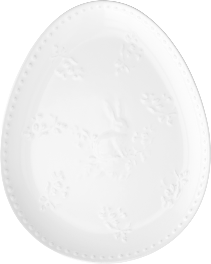 ELOY, Easter, naczynie ceramiczne, Reliefowe, Jajko, Ecru, 1 szt.