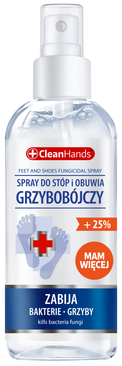 CLEANHANDS, spray do stóp i obuwia, grzybobójczy, 125 ml