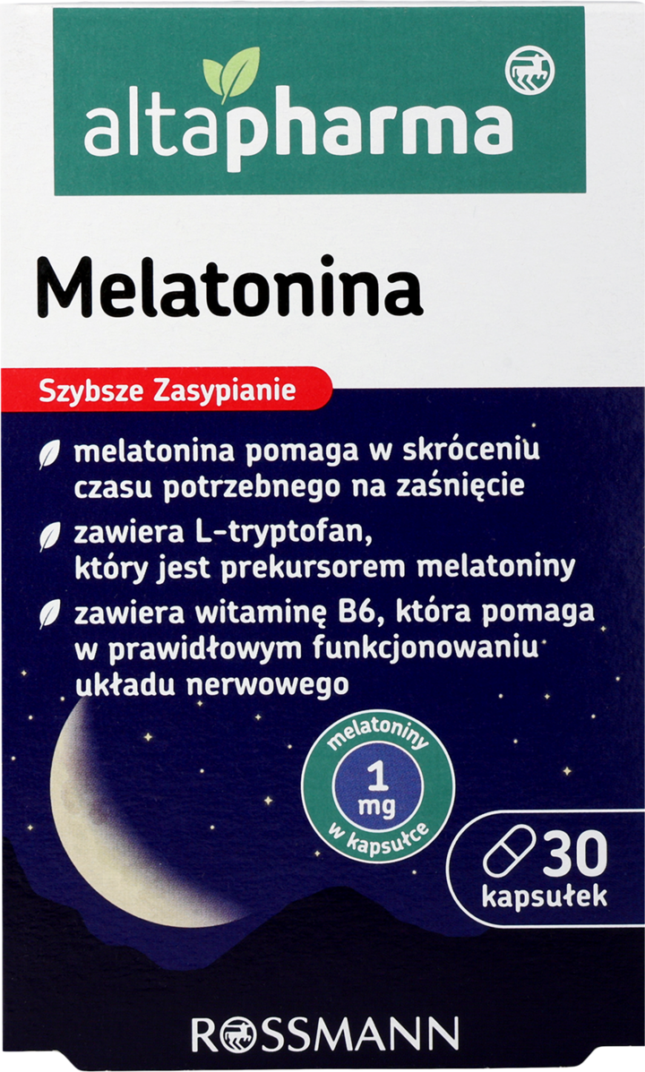 ALTAPHARMA, kapsułki, Melatonina, suplement diety, 30 szt.