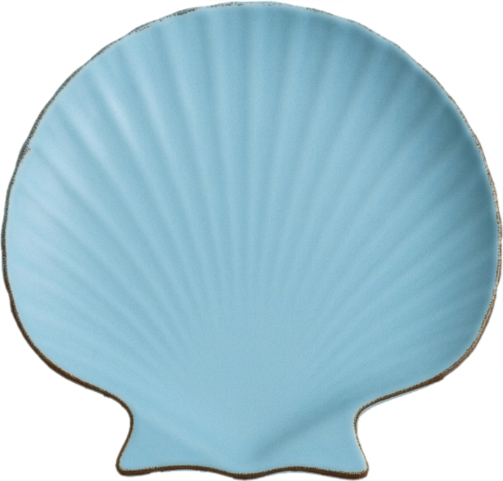 ELOY, Summer, talerz ceramiczny, Muszla, Niebieski, śr. 14cm, 1 szt.