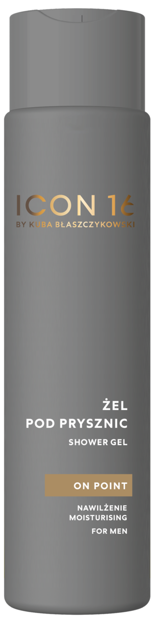 ICON16, by Kuba Błaszczykowski On Point, żel pod prysznic, nawilżający, 300 ml