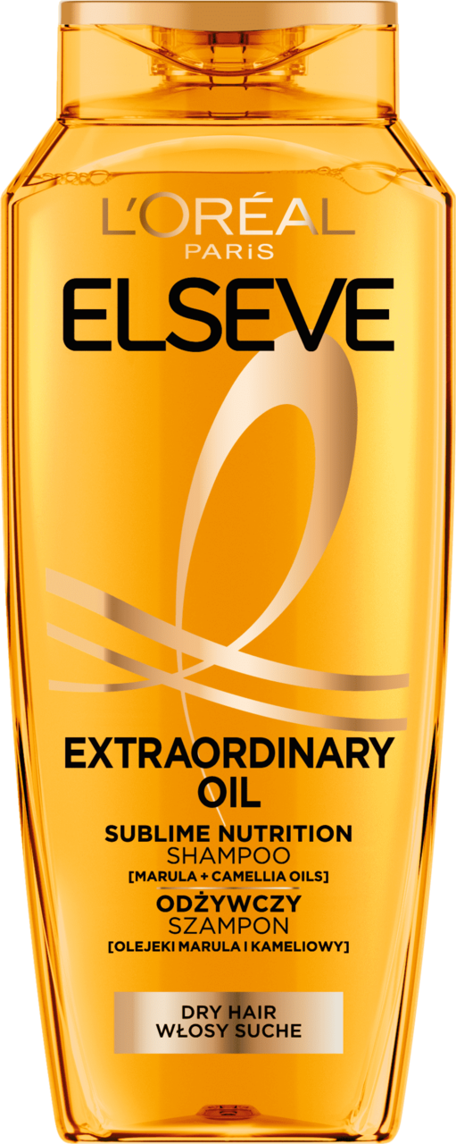 L'ORÉAL PARIS ELSEVE, Magiczna Moc Olejków, szampon do włosów, odżywczy, z olejkami marula i kameliowym, włosy suche, 400 ml