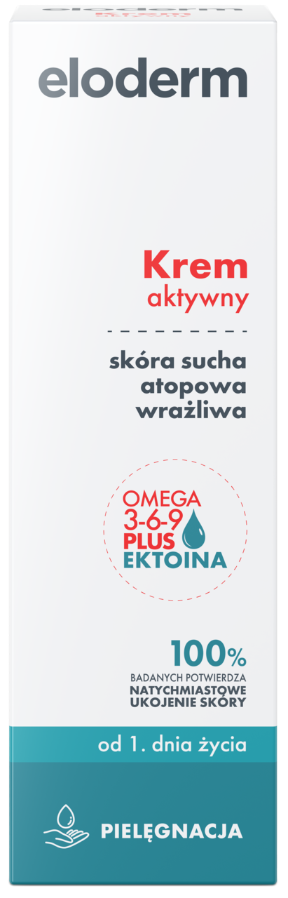 ELODERM, Pielęgnacja, krem do ciała, aktywny, do skóry suchej, atopowej, wrażliwej, od 1. dnia życia, 75 ml