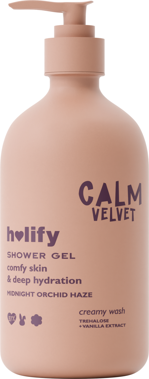 HOLIFY, żel pod prysznic, nawilżająco-otulający, Calm Velvet, 500 ml