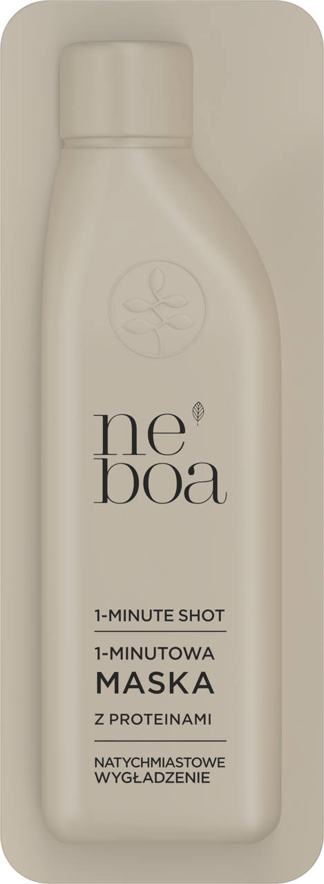 NEBOA, 1-Minute Shot, maska do włosów, natychmiastowe wygładzenie, Proteiny, 25 ml