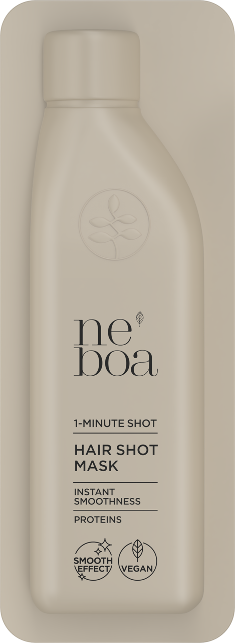 NEBOA, 1-Minute Shot, maska do włosów, natychmiastowe wygładzenie, Proteiny, 25 ml