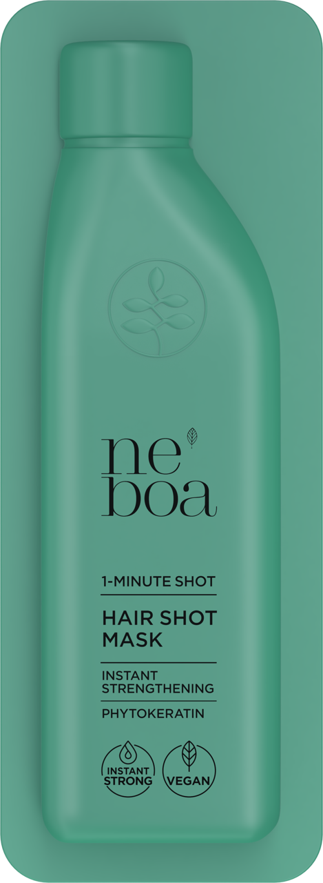 NEBOA, 1-Minute Shot, maska do włosów, ekspresowe wzmocnienie, Fitokeratyna, 25 ml