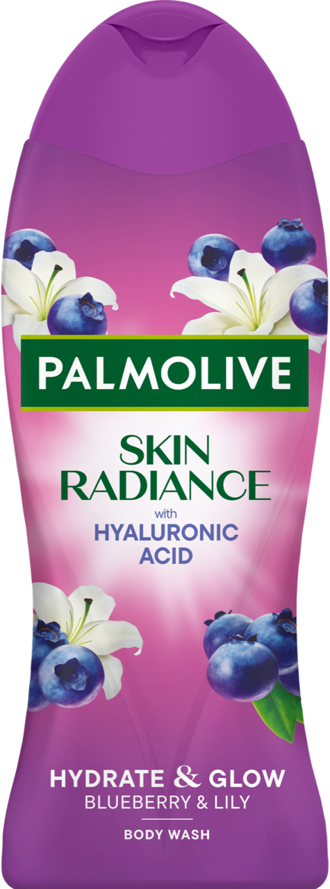 PALMOLIVE, Skin Radiance, żel pod prysznic, z kwasem hialuronowym, Jagoda i Lilia,, 500 ml