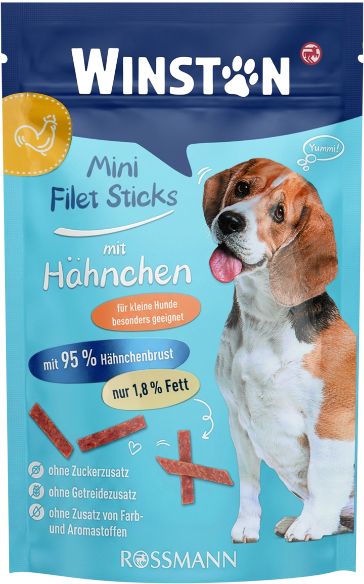 WINSTON, karma uzupełniająca dla psa z Kurczakiem, 80 g