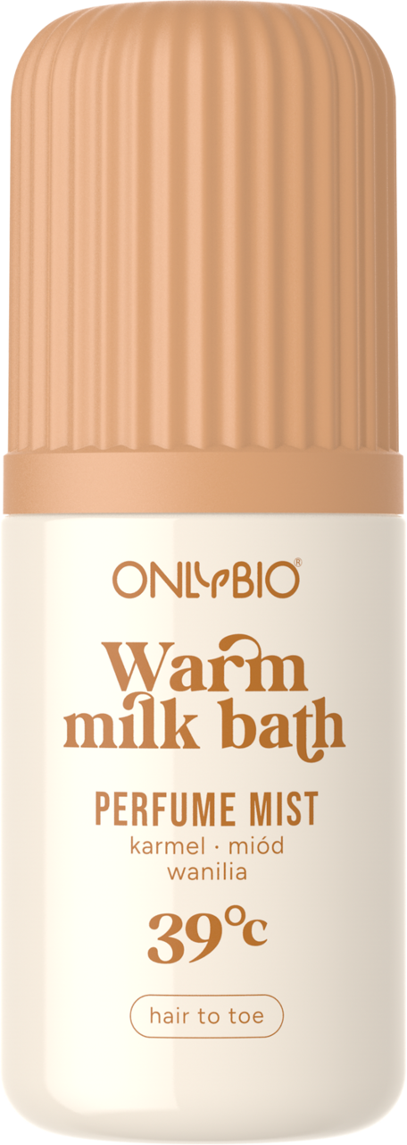 ONLYBIO, Warm milk bath 39°C, mgiełka do włosów i ciała, perfumowana, 100 ml