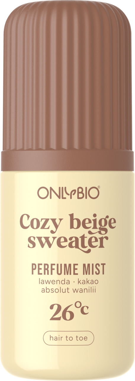 ONLYBIO, Cozy beige sweater 26°C, mgiełka do włosów i ciała, perfumowana, 100 ml