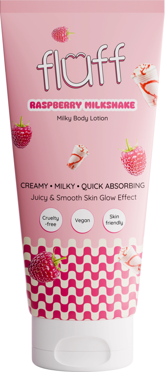 Fluff, balsam do ciała, Raspberry Milkshake, 150 ml | Drogeria Rossmann.pl