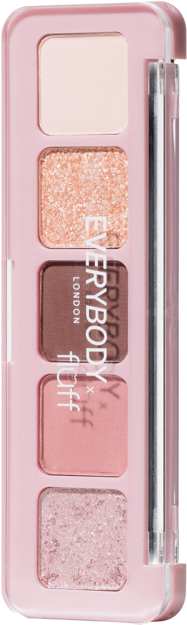 EVERYBODY LONDON, x Fluff, paleta cieni do powiek, mini, Soft Love, 4 g