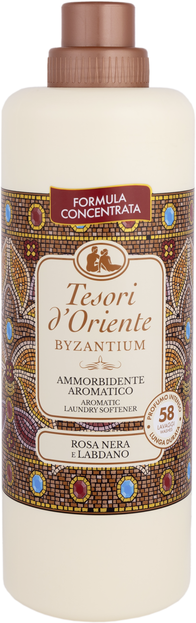TESORI D'ORIENTE, Byzantium, płyn zmiękczający do tkanin, Czarna Róża i Labdanum, 1 160 ml