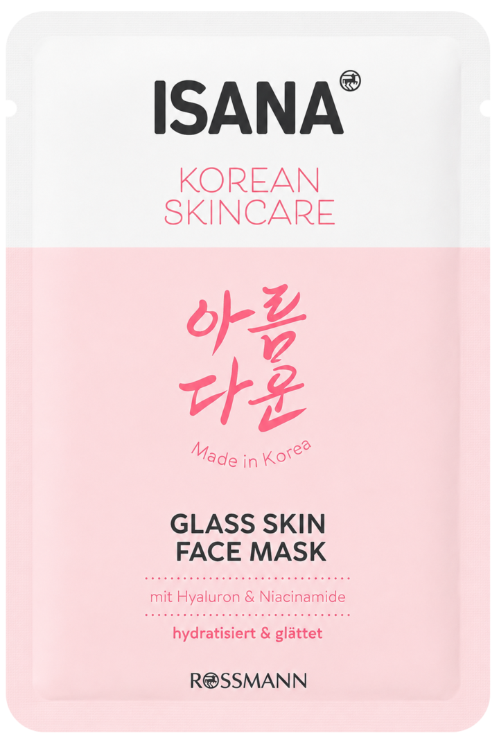 ISANA, Korean Skincare, maska do twarzy, nawilżenie i wygładzenie, 1 szt.