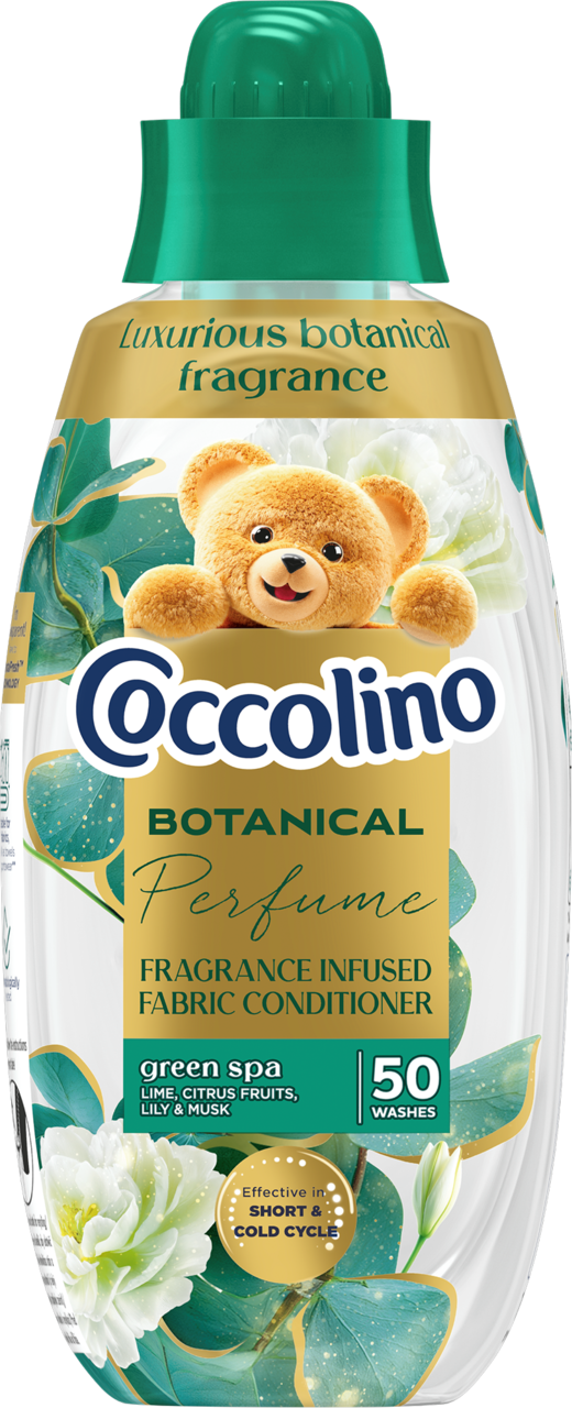 COCCOLINO, Botanical Perfume, płyn do płukania tkanin, Green Spa, 750 ml