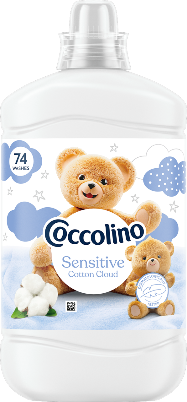 COCCOLINO, płyn do płukania tkanin, Cotton Cloud, 1 702 ml