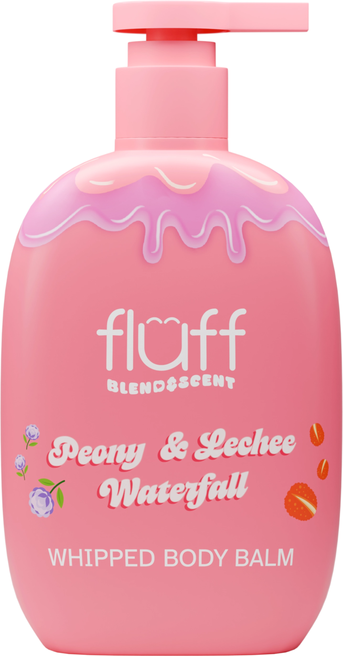 FLUFF, Blend & Scent, balsam do ciała, Peony & Lechee Waterfall, 280 ml