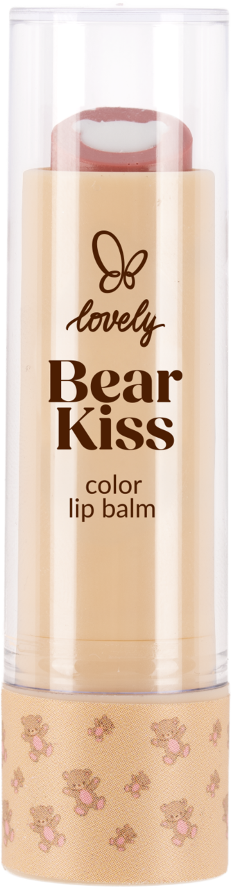 LOVELY, Bear Kiss, balsam do ust, koloryzujący, nr 01;, 4 g