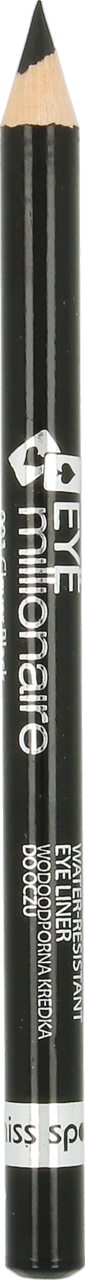 MISS SPORTY, Eye Millionaire, kredka do oczu, wodoodporna, nr 001 Clover Black, 1 g