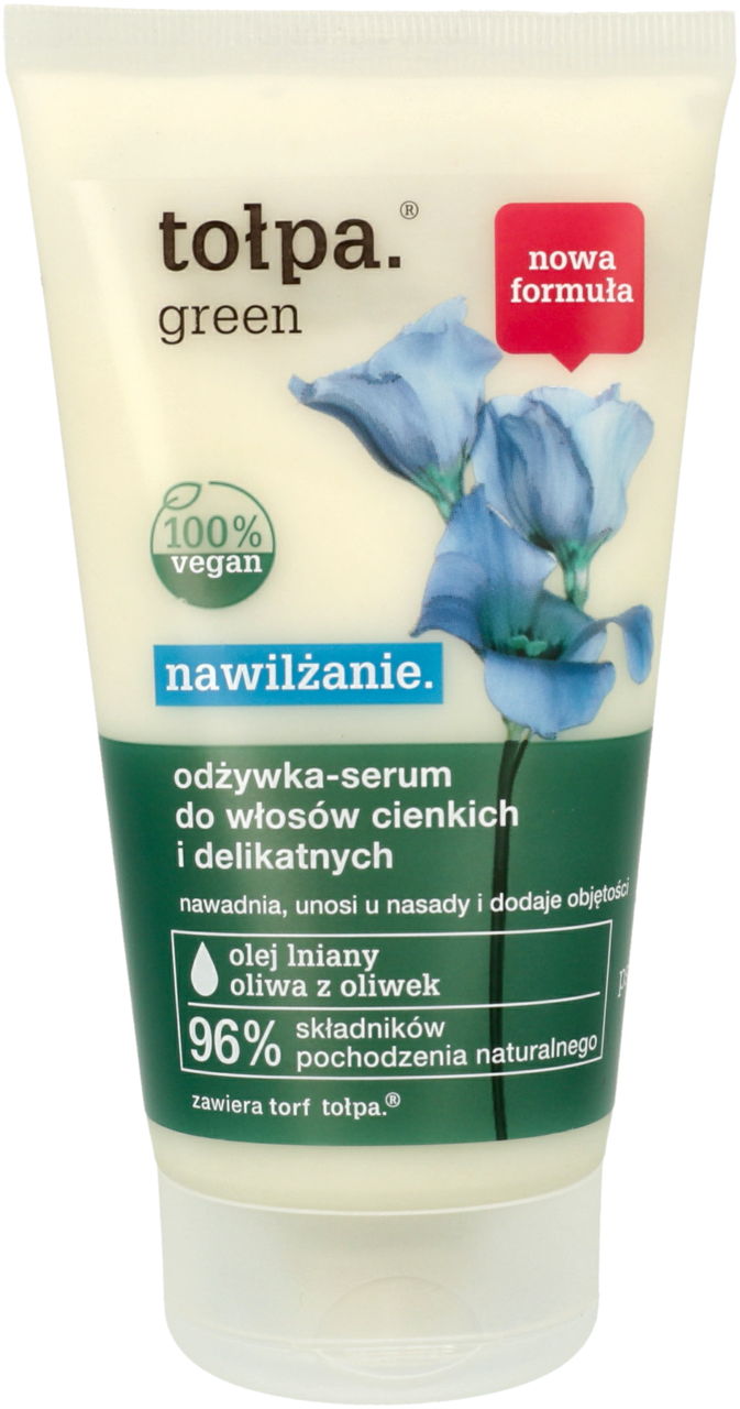 TOŁPA, Green Nawilżanie., odżywka do włosów-serum do włosów nawilżająca, włosy odwodnione, 150 ml