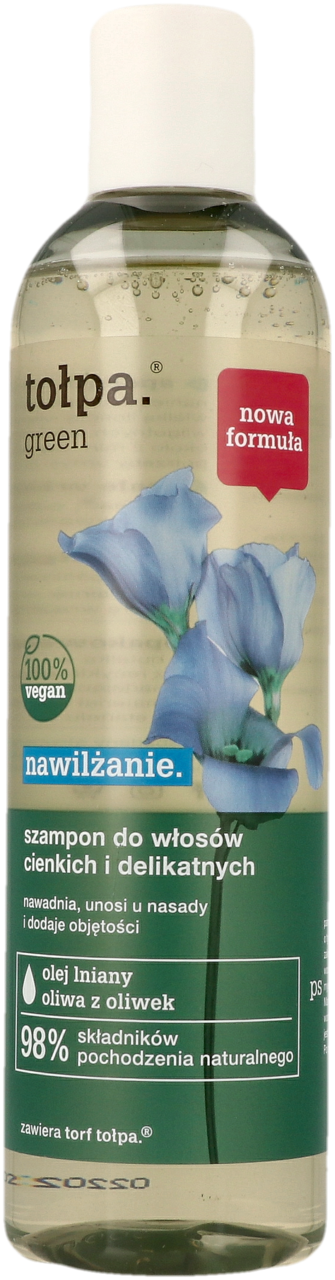 TOŁPA, Green Nawilżanie., szampon do włosów, micelarny, włosy suche i odwodnione, 300 ml