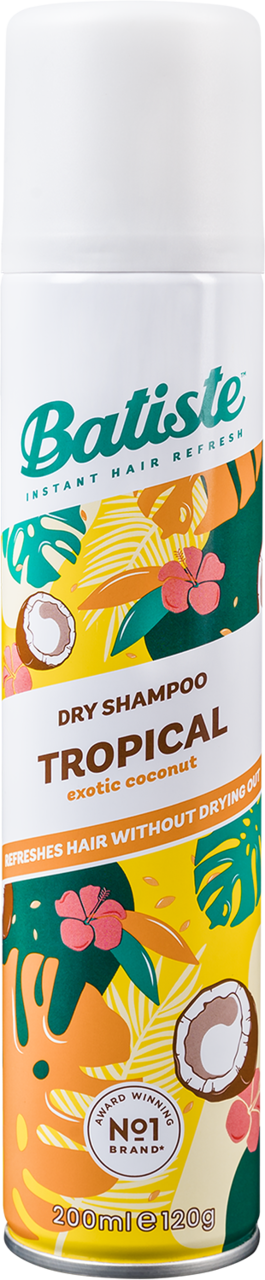 BATISTE, Tropical, suchy szampon do włosów, Tropikalny, 200 ml
