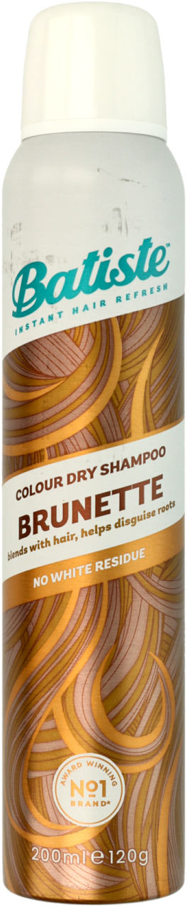 BATISTE, Brunette, suchy szampon do włosów dla brunetek, 200 ml