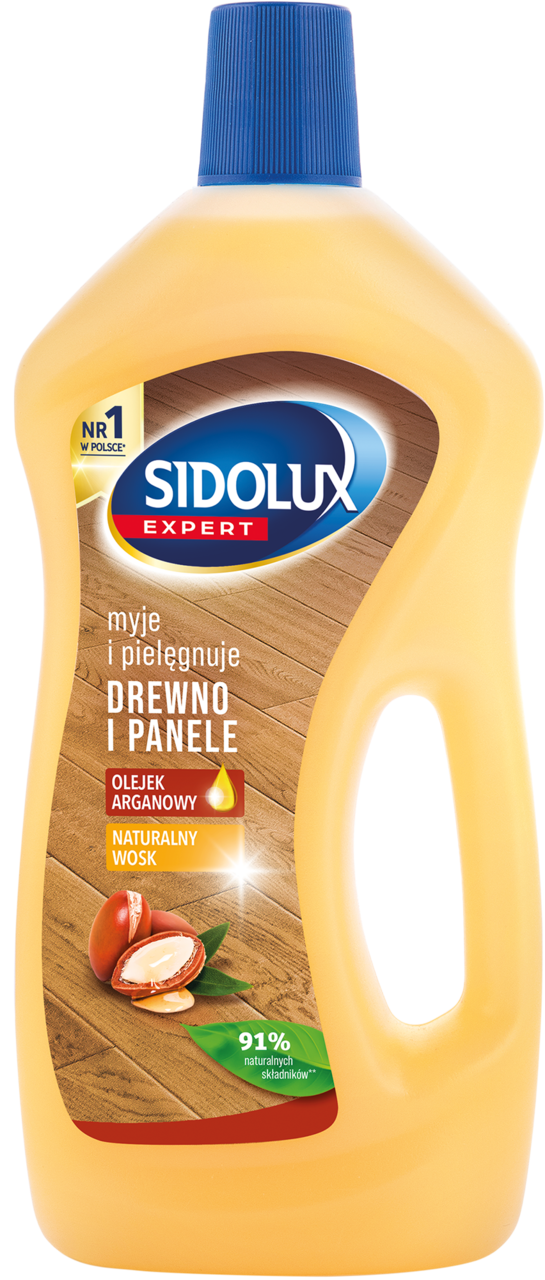 SIDOLUX, Expert, płyn do czyszczenia paneli i drewna, z olejkiem arganowym, 750 ml