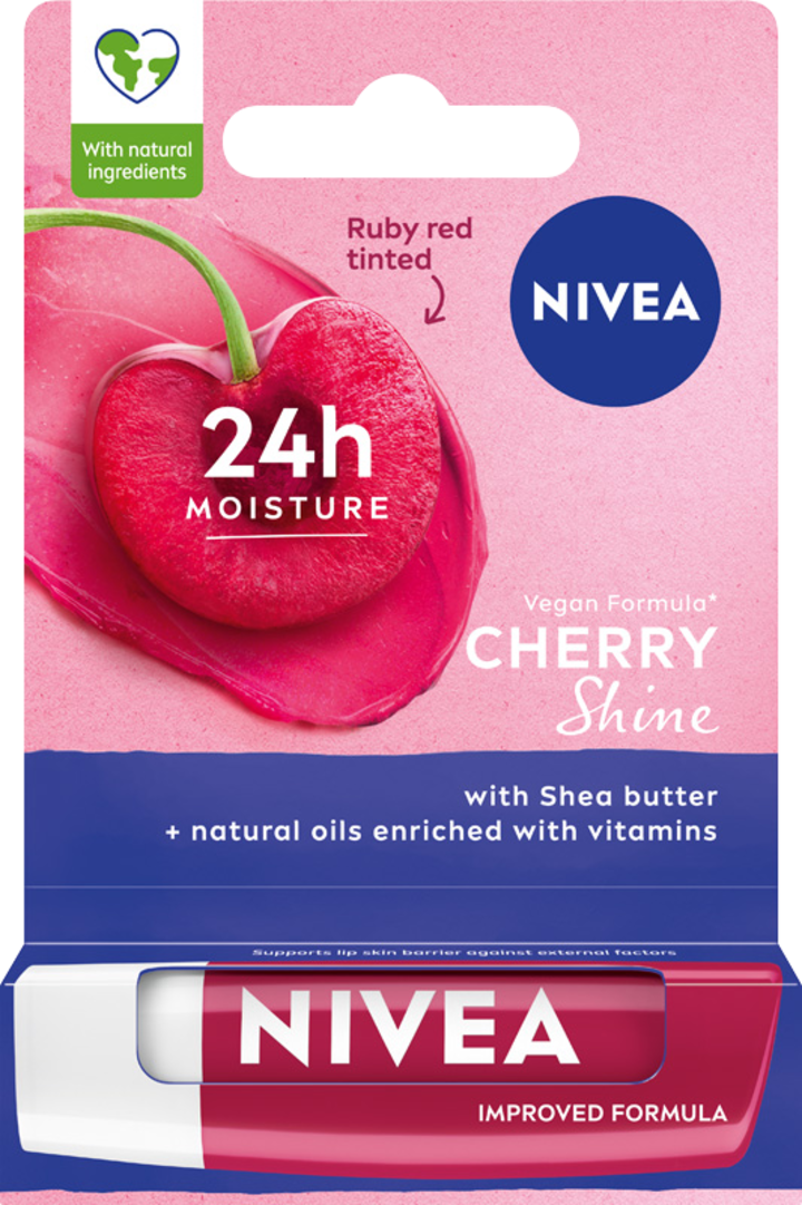 NIVEA, balsam do ust, Cherry Shine, 4,8 g