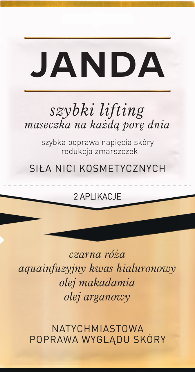JANDA, Siła Nici Kosmetycznych, maseczka do twarzy, poprawia napięcie skóry i redukuje zmarszczki, 10 ml