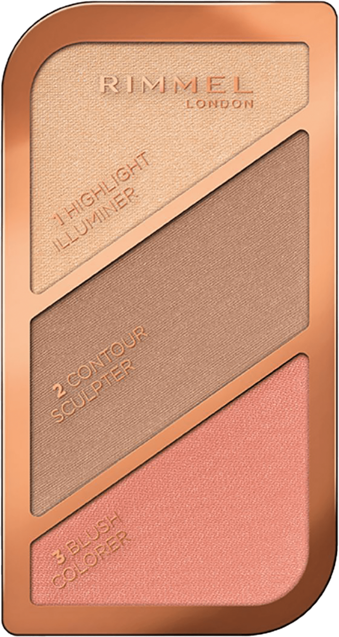 RIMMEL, paleta do konturowania twarzy, nr 002 Coral Glow, 18,5 g