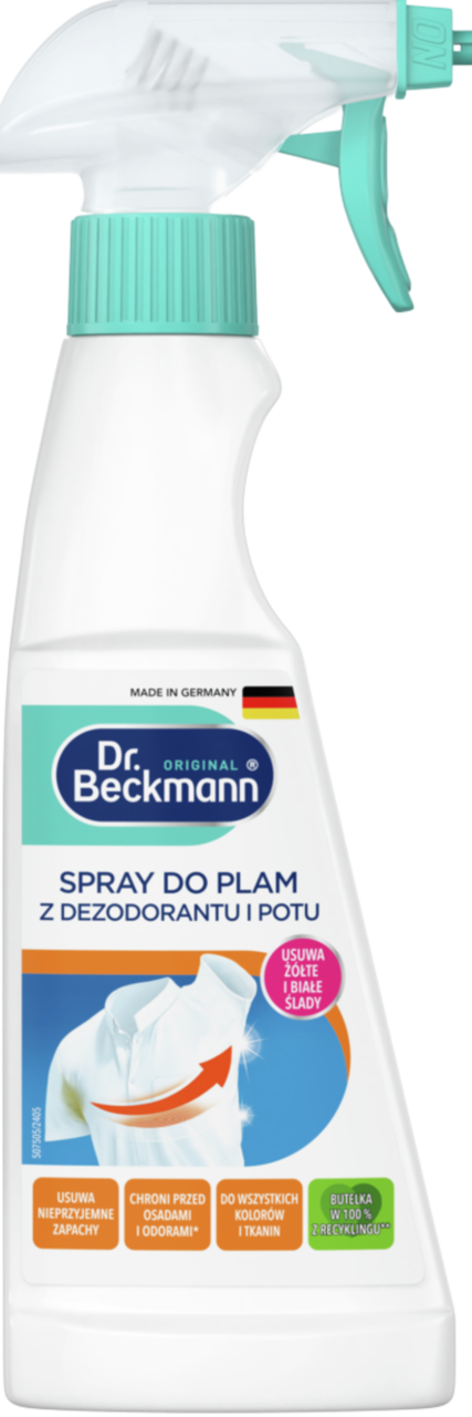 DR. BECKMANN, Original, spray do plam z dezodorantu i potu, 250 ml