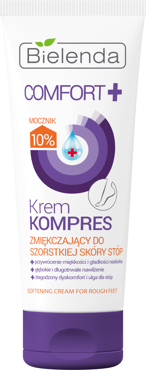 BIELENDA, Comfort+, krem-kompres do stóp, zmiękczający, do szorstkiej skóry, 100 ml