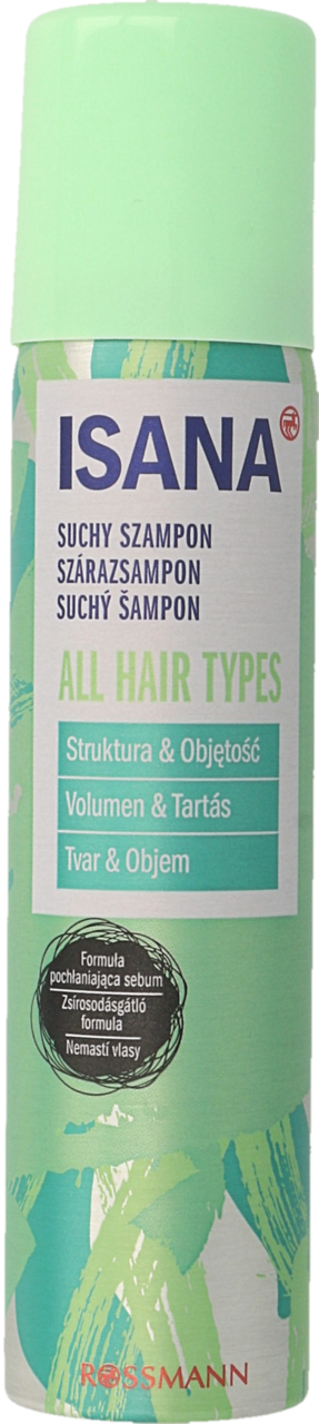 ISANA, suchy szampon do włosów, wszystkie typy włosów, 75 ml | Drogeria