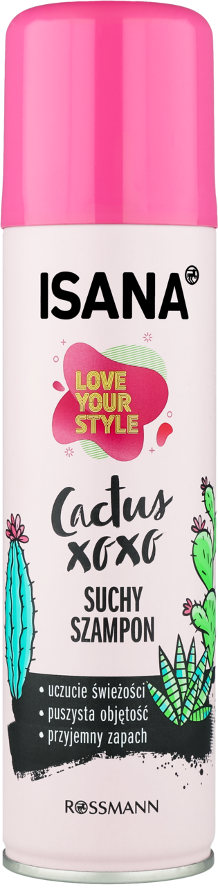 ISANA, Love Your Style, suchy szampon do włosów, Cactus Xoxo, 200 ml